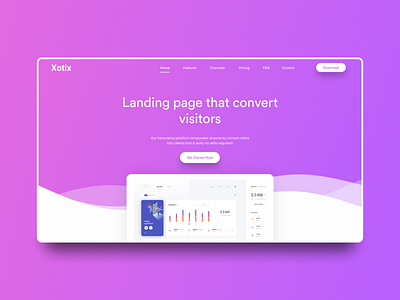 Xotix Website Redesign: Daily Challenge #3 2020 2020 trends clean colors daily challenge design figma gradient landing page minimal simple typography ui web web design webdesign website