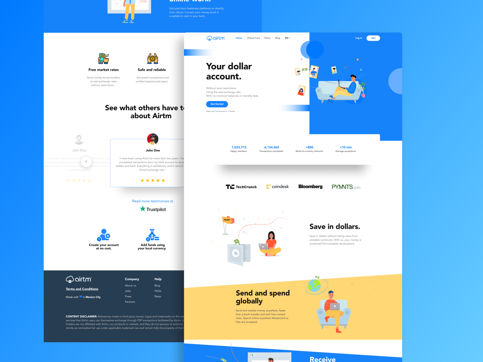 AirTM Website Redesign Concept by Pablo Fernando Caprio on Dribbble