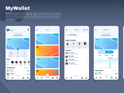 MyWallet App Design 2022 app apple behance clean design dribbble figma gradient ios minimal screens trend trending ui wallet