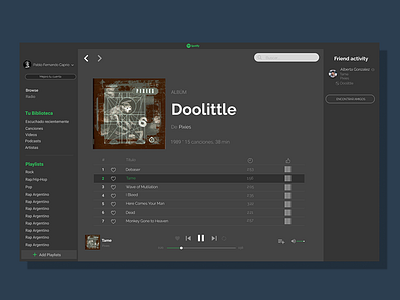 Spotify version desktop