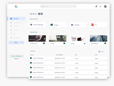 Google Drive Concept [Redesign]