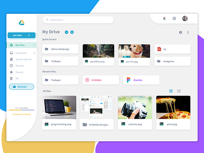 Google Drive desktop redesign