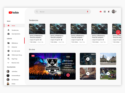 Youtube desktop Redesign