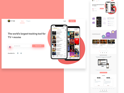 Tv Time Website Redesign Concept