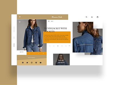 Massimo Dutti concept 2020 2020 trend branding clean design figma minimal photoshop product design simple ux web web design website