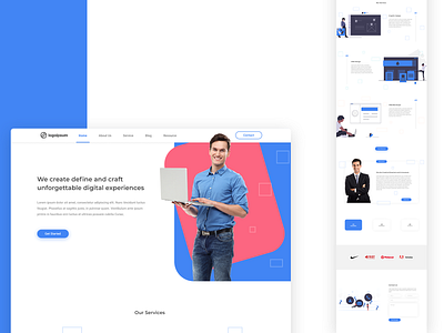 Digital Agency Landing Page v4 Concept