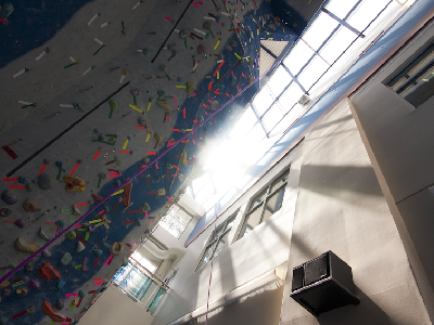 Mount Royal Climbing wall (from a behind-the-scenes shoot)