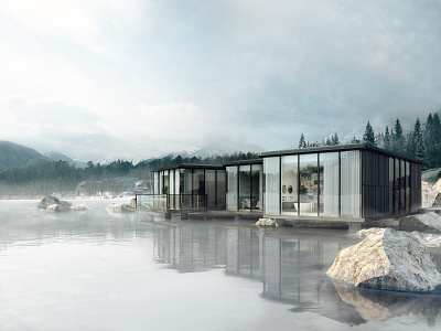 Serenity Lakehouse 3d architectural visualization archviz cgi coronarender illustration render visualisation