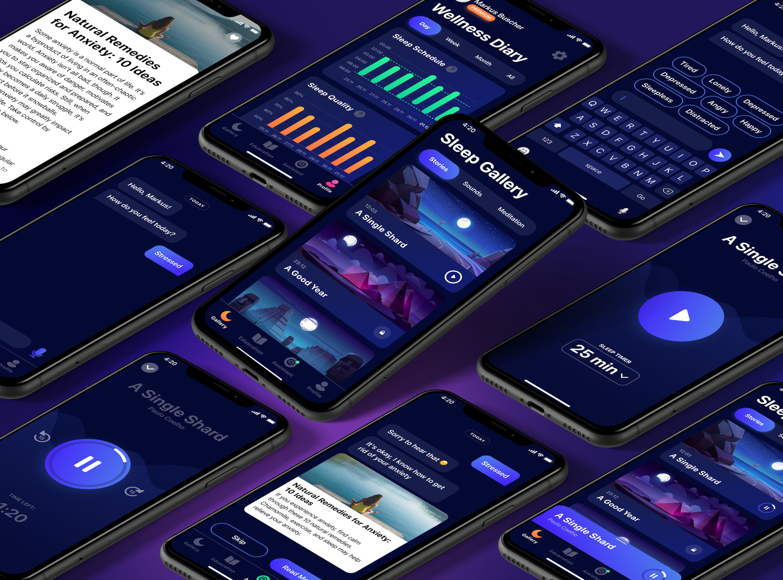 Meditation App Design by Aleh Malashchuk on Dribbble