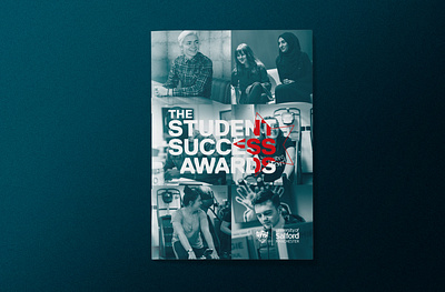 The Student Success Awards - A4 Booklet a4 branding brochure design editorial design graphic design logo typography university of salford