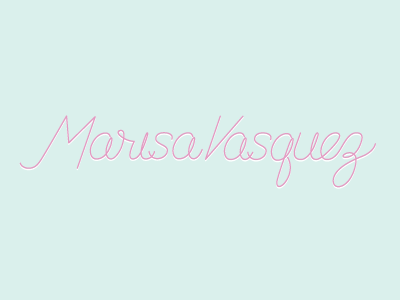 Marisa Vasquez lettering