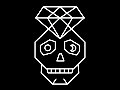 Diamond Skull graphic diamon skull