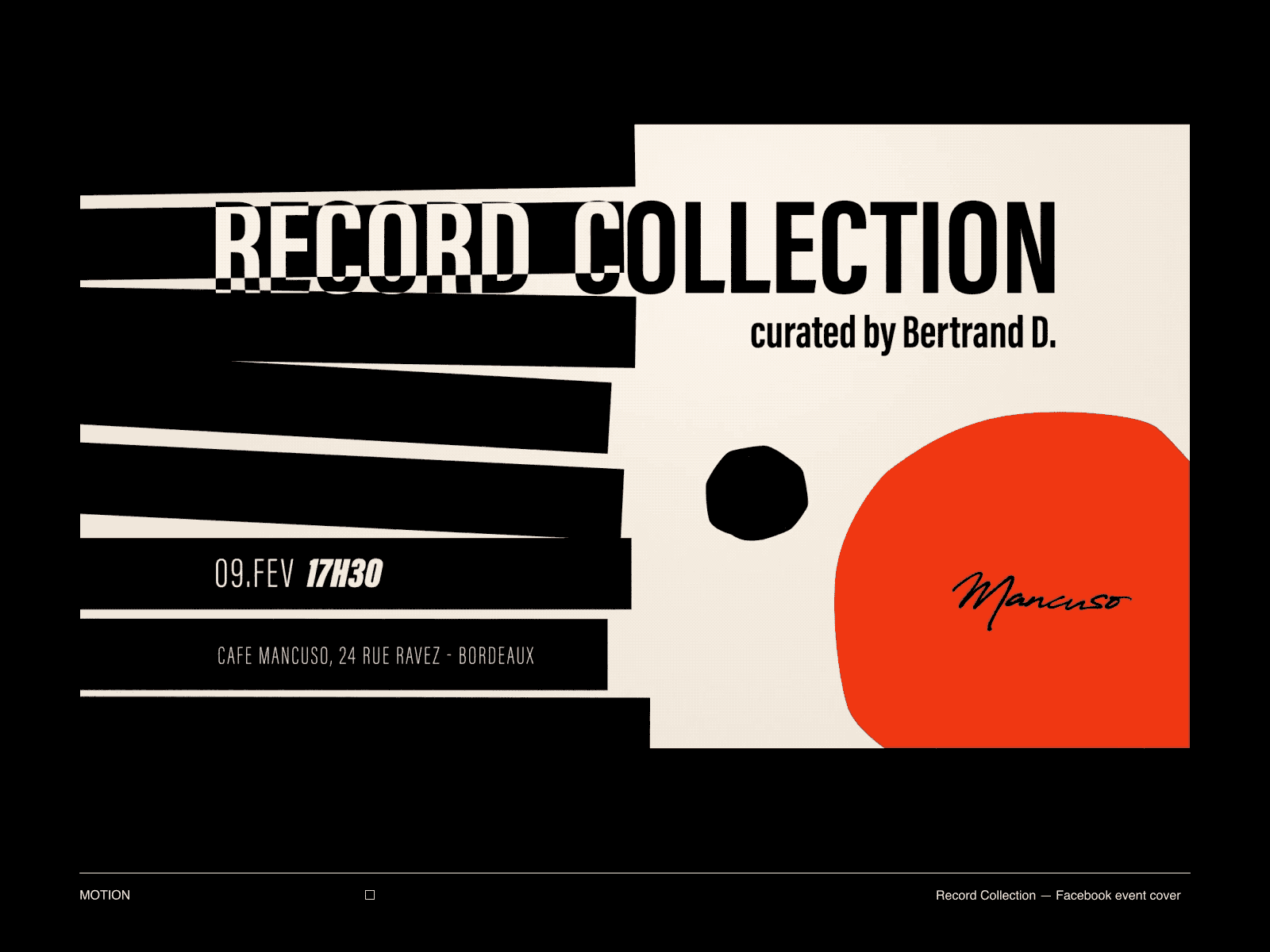 MOTION — Record Collection Facebook event cover
