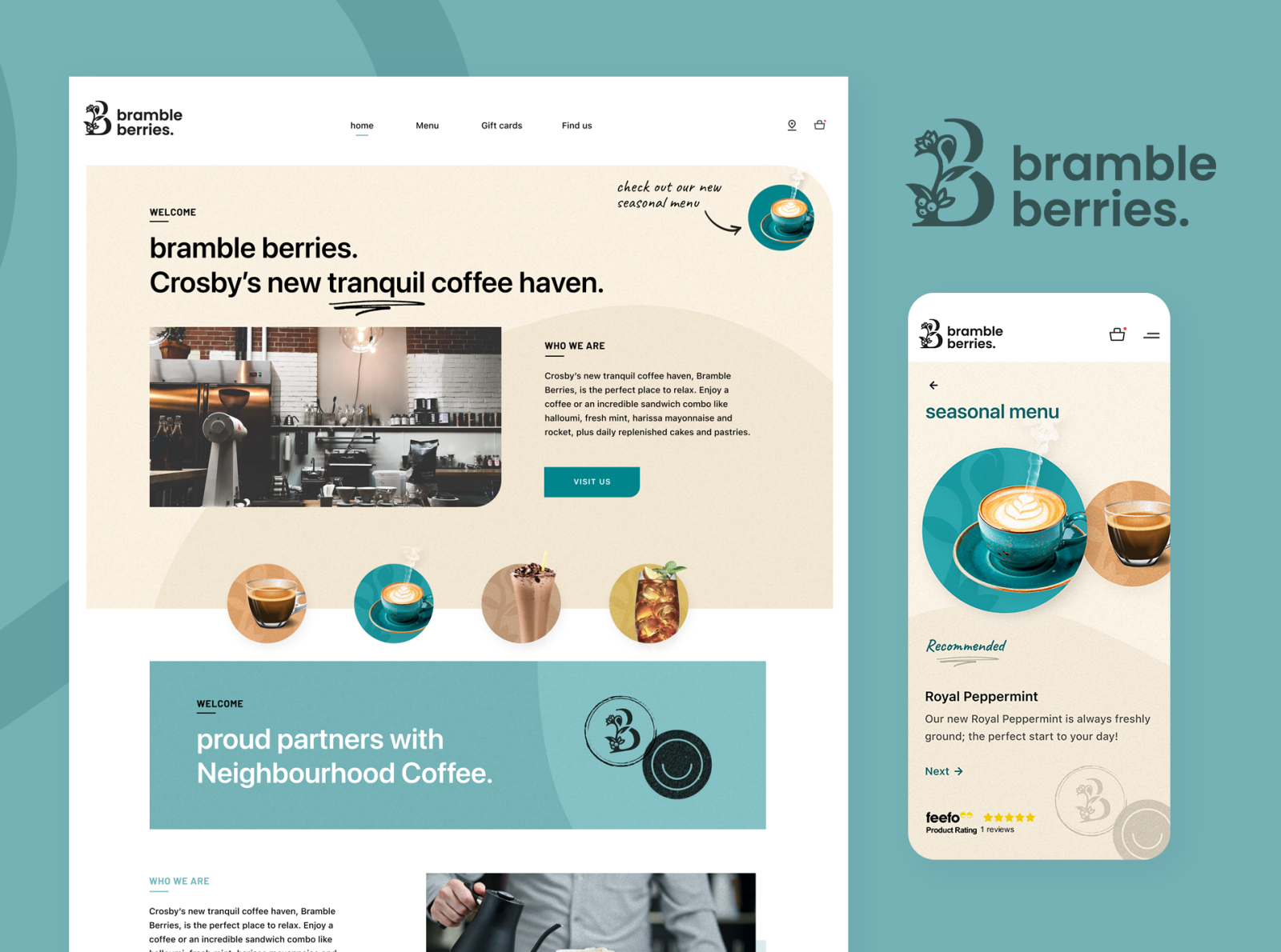 Bramble Berries Coffee Shop by Paul Rainger on Dribbble
