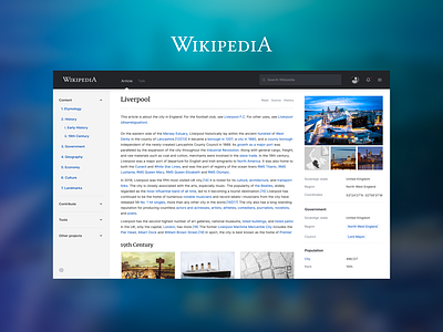 Wikipedia redesign