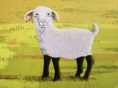 Mähh children book digital easter bunny illustration sheep