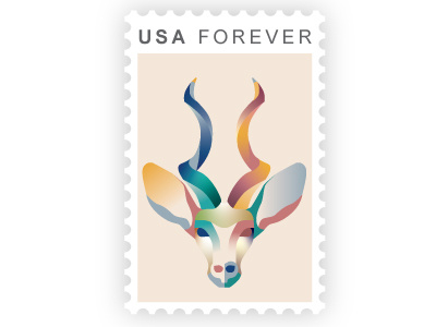 Antelope Stamp Design