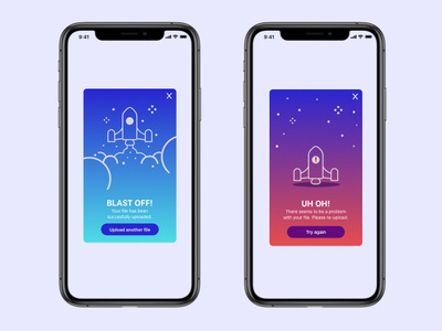 Daily UI 011 daily ui 011 gradients rockets