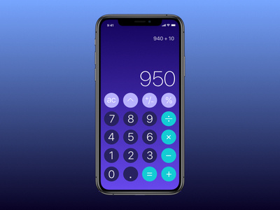 Daily UI 004 calculator daily ui 004 gradient