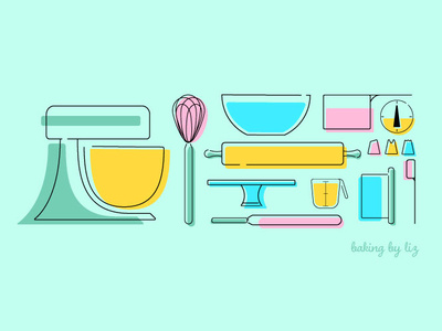 Daily UI #55 Icons vector design icons baking illustration dailyui