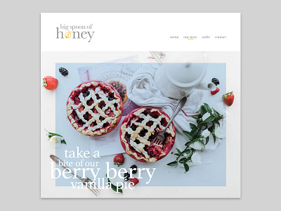 Daily UI #53 Header dailyui desserts header pies typography