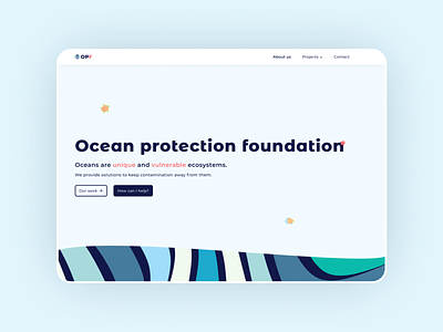 Ocean Protection Foundation - Landing page