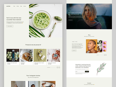 everYouth beauty store beauty beauty app brand cosmetics desktop landing page skin care skincare spa uiux web website