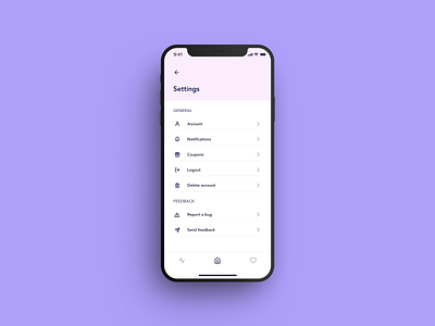 Daily UI Settings page daily ui illustration minimal mobile mobile app design settings simple typography ui ux