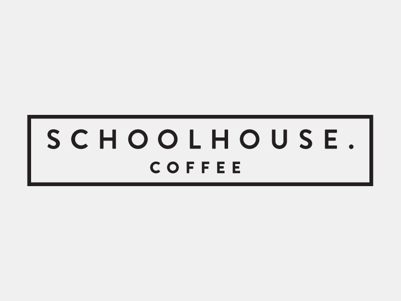 Schoolhouse Coffee identity system branding coffee logo minimal modern