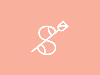 Sharis Rose Monogram identity logo monogram rose s