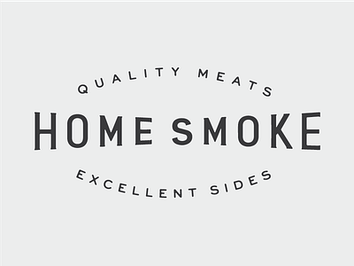 Home Smoke Identity bbq branding identity logo