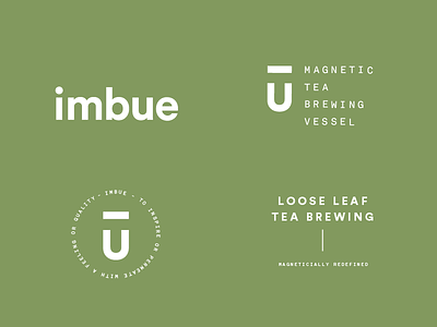 Imbue System branding identity logo system tea