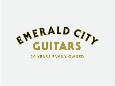 Emerald City Guitars 01 guitars logo vintage