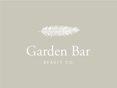 Garden Bar Beauty Co. fern garden logo plant
