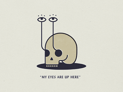 peepers eyes illustration skull