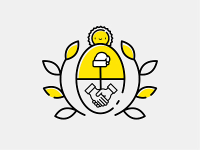 Argentina Country Emblem design emblem icon illustration line icon mercado libre vector