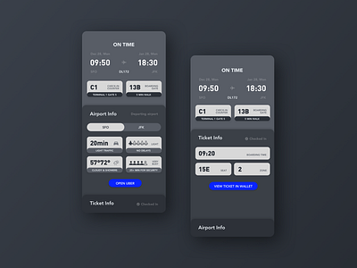 Flight Management Concept airline app dashboard flight app information product design sketch ticket ui ux