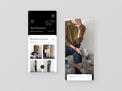 Weather OOTD App Concept