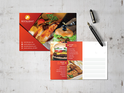 Fast Food Postcard
