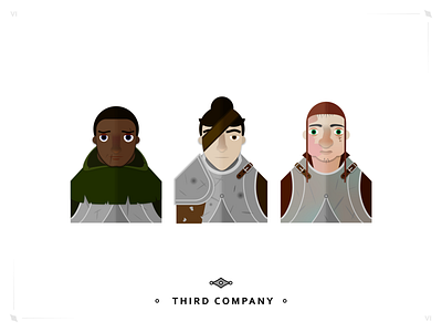 Third Company armor avatar branding card character character design clothing design hurt icon illustration logo punished soldier ui veterans