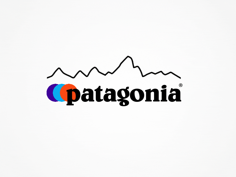 Patagonia Rebrand Logo Animation after effects after effects animation aftereffects animation blue logo brand brand animation branding branding design logo animation logotype motion motiondesign motiongraphics mouvement orange patagonia purple rebranding vector