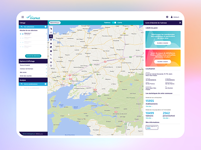 Market Map App big data solution carte cartographie cartography data ui map system mapping system maps toolbar toolkit ui interface ui map ui mapping uidesign waveform