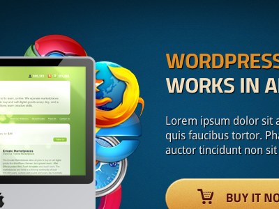 Platinoom browsers dark wordpress theme