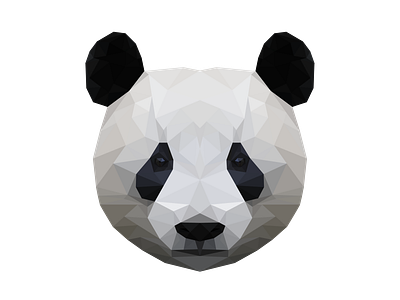 Polygon Panda animal panda polygon vector wild