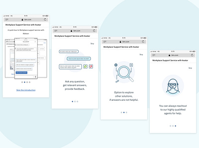 Mobile screen for WSSA chatbot introduction design design app dribble mobile mobile app mobile app design mobile design ux ux design uxdesign