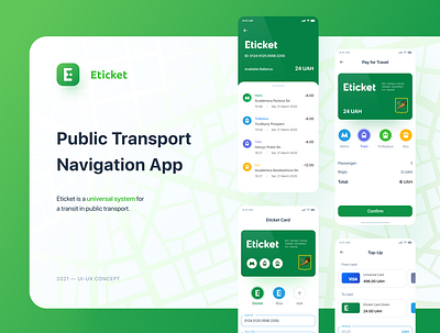 Eticket: Public Transport & Time Travel app banking clean colorful concept design system electronic card interaction layout map navigation mobile app payment payment form public transport search topup transfer money travel ui design ux design web design