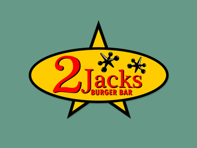2 Jacks branding design flat illustration logo minimal vector