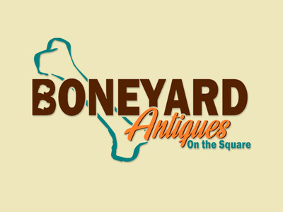 Boneyard Antiques Logo antiques boneyard branding business card business card design business logo design flat illustration logo minimal small business tshirt design typography vector