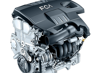 Car Engine advertising automotive engine illustration technical illustration