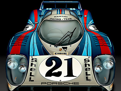 Porsche 917 automotive illustration le mans porsche technical illustration